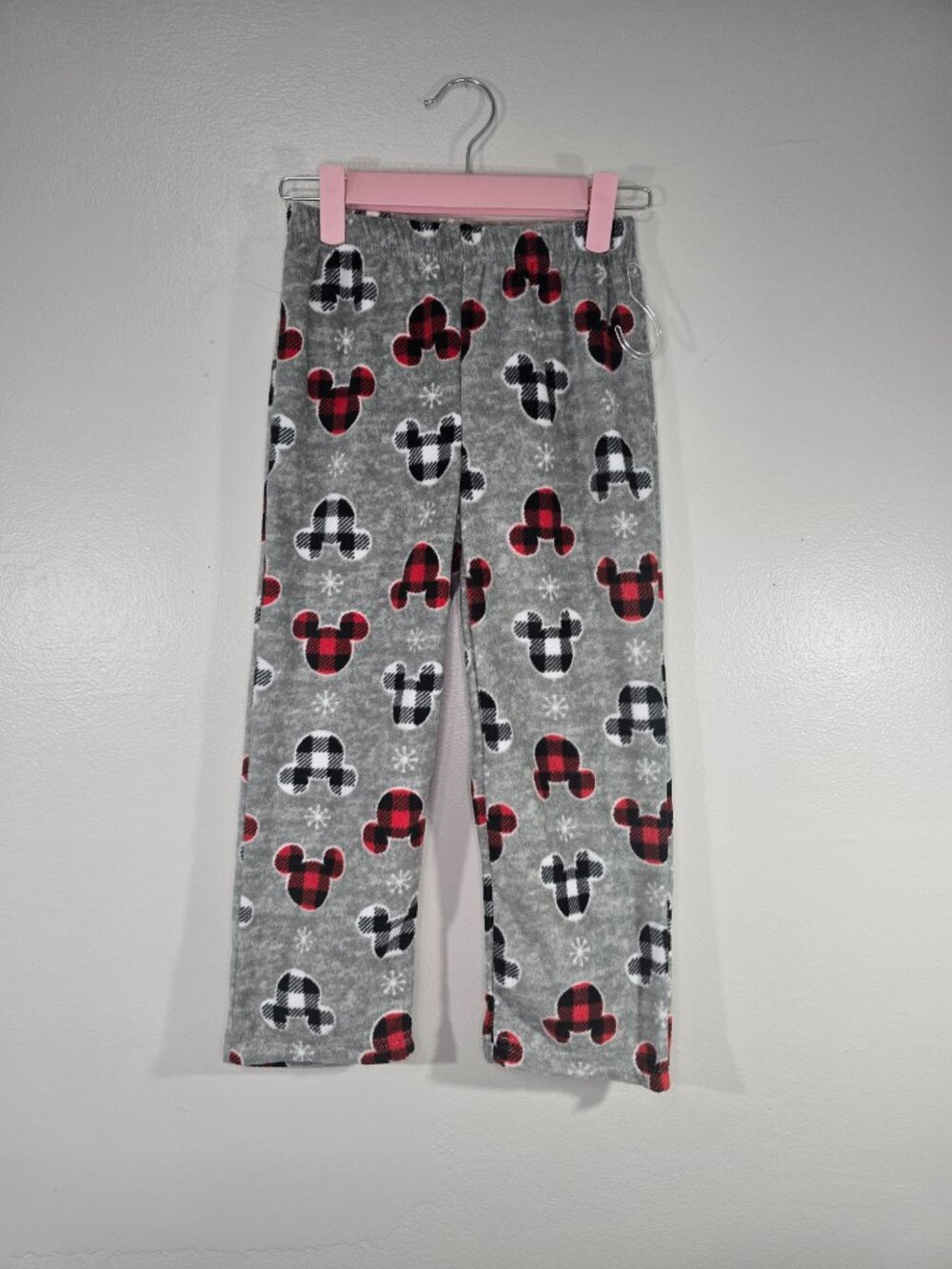 NWT Kids Disney Mickey Mouse Holiday Fleece Pajama Pants Size 5